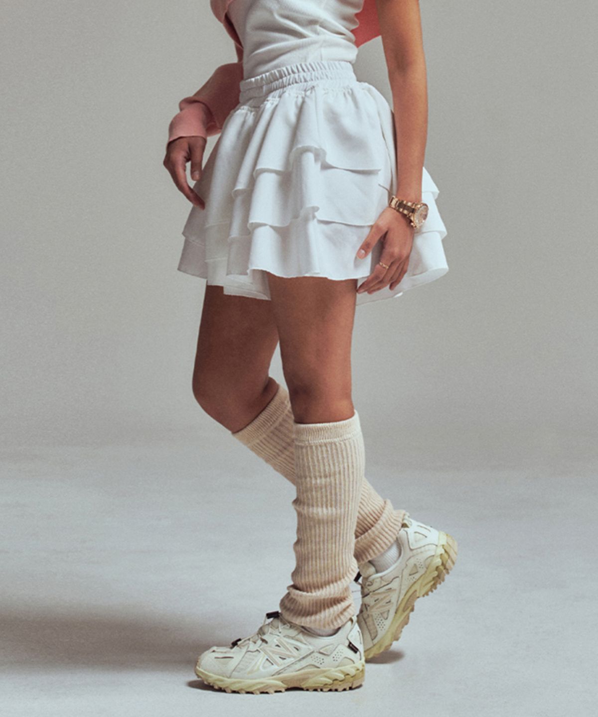 에르에르(ERER) Ruffle shorts White