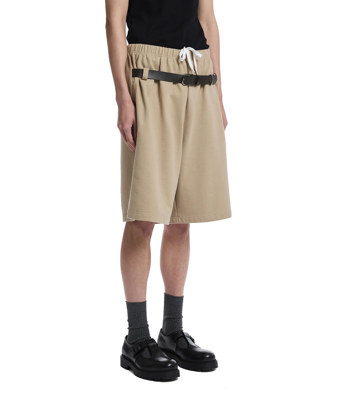 트렁크프로젝트(TRUNK PROJECT) Belted Lounge Shorts_Beige