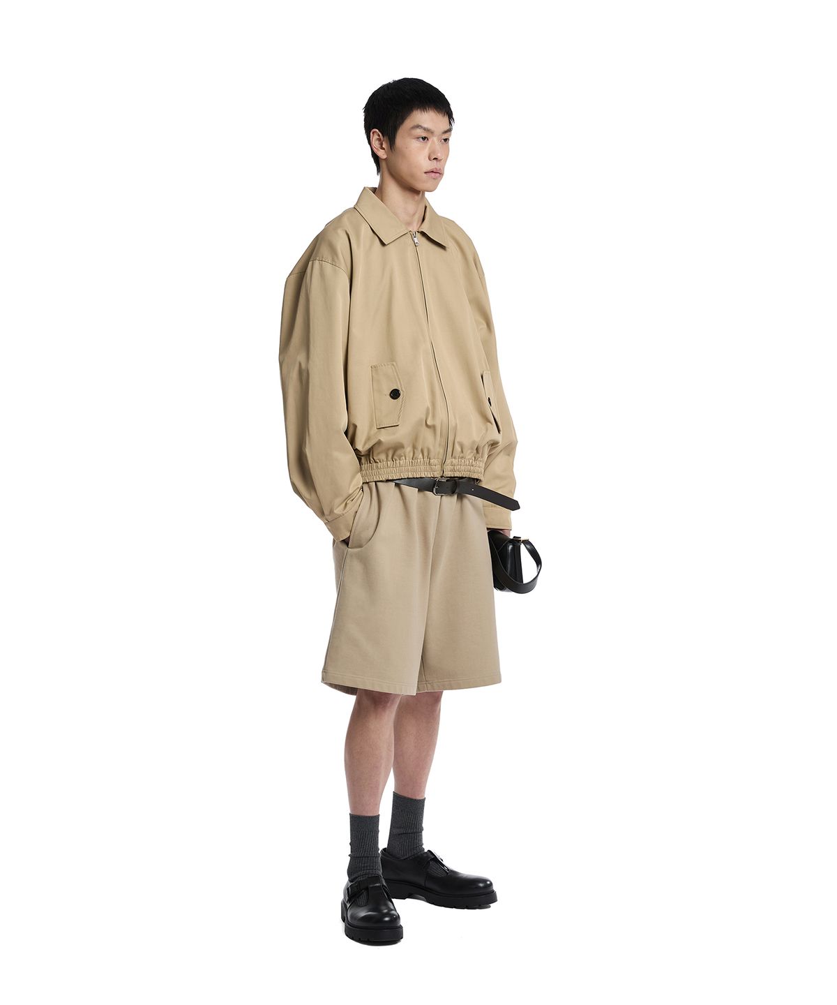 트렁크프로젝트(TRUNK PROJECT) Belted Lounge Shorts_Beige
