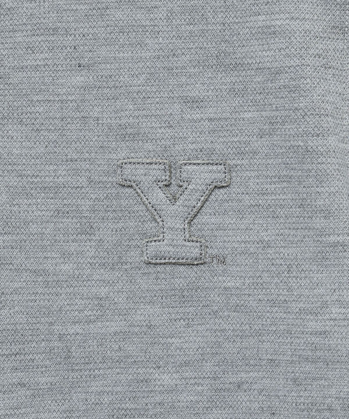 예일(YALE) 우먼즈 크롭 밴딩 폴로 셔츠_그레이
