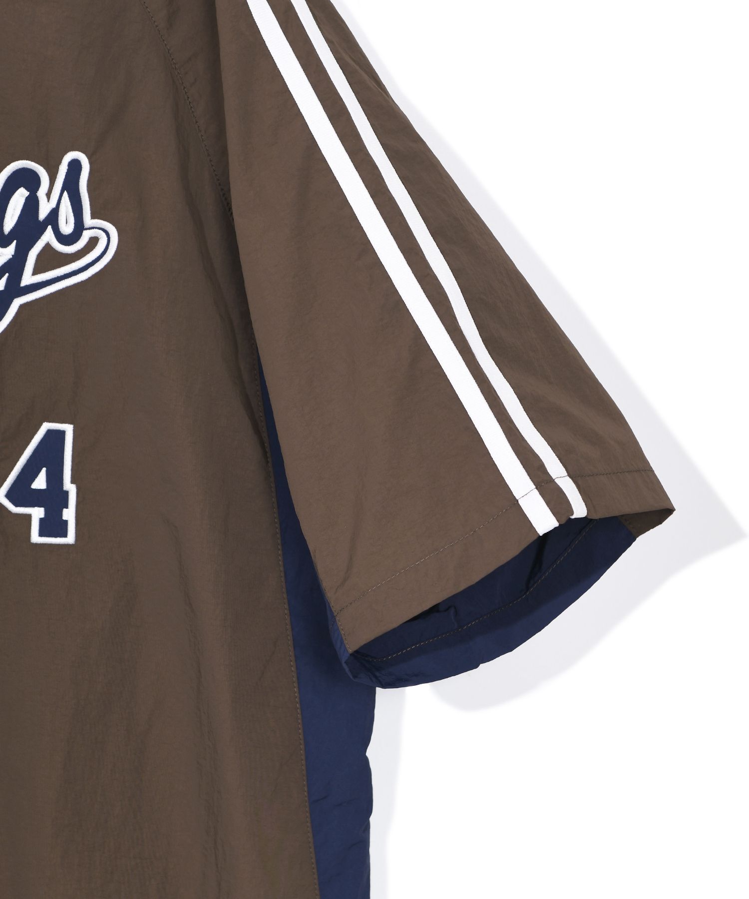 ☆YALE☆ BASEBALL SHORTSLEEVE NYLON TSHIRT IVORYCHARCOAL YFM MUSINSA | YALE Baseball Nylon Short Sleeve Ivory/Charcoal