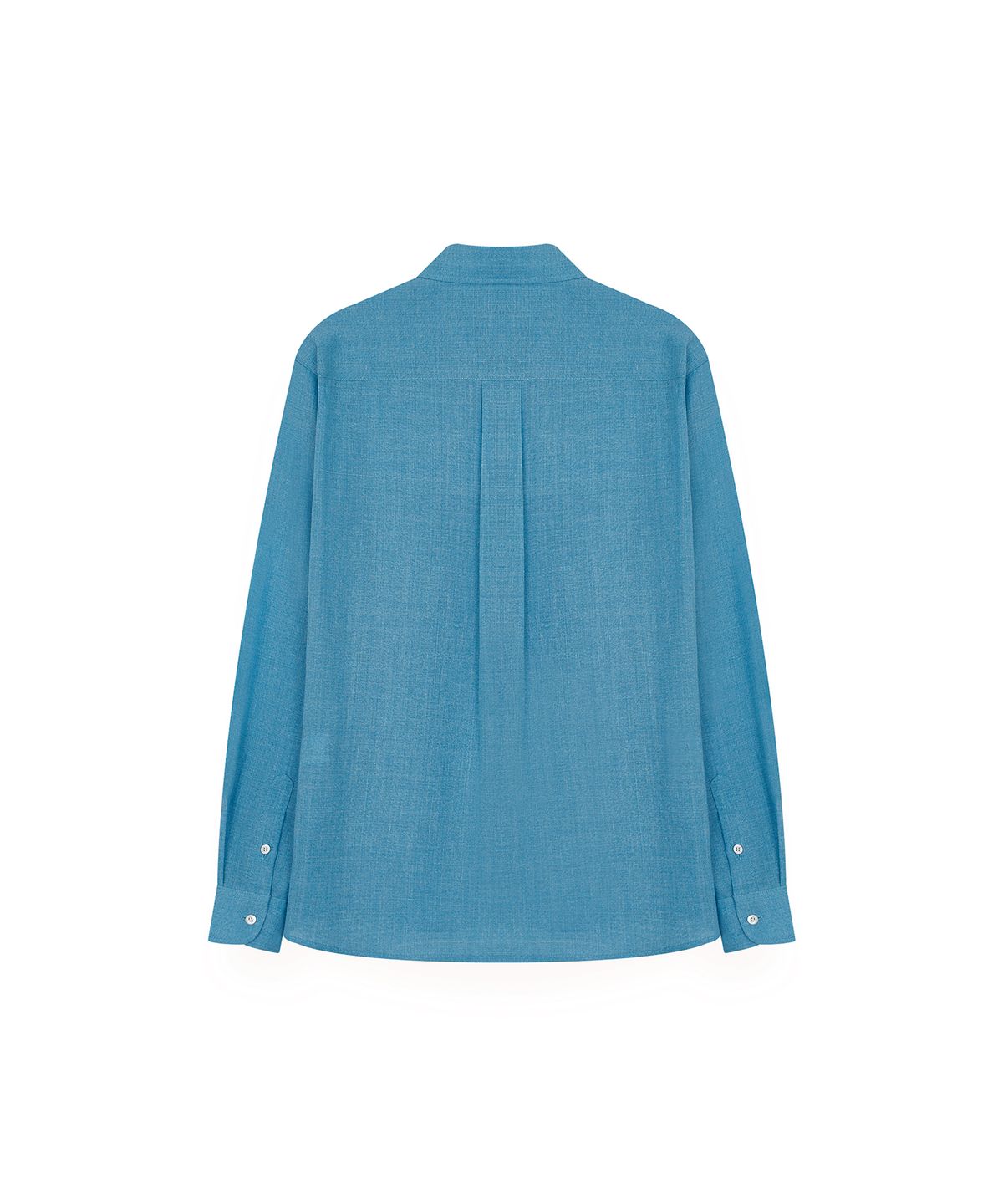알포(R-4) R-0053 / WOOL BLEND - VACATION SHIRTS(SKY-BLUE)