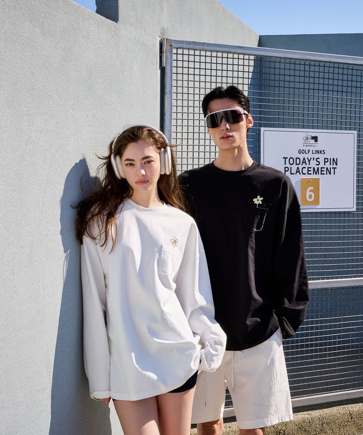 칸디니(KANDINI) 블랙  포켓 긴팔 티셔츠_Unisex