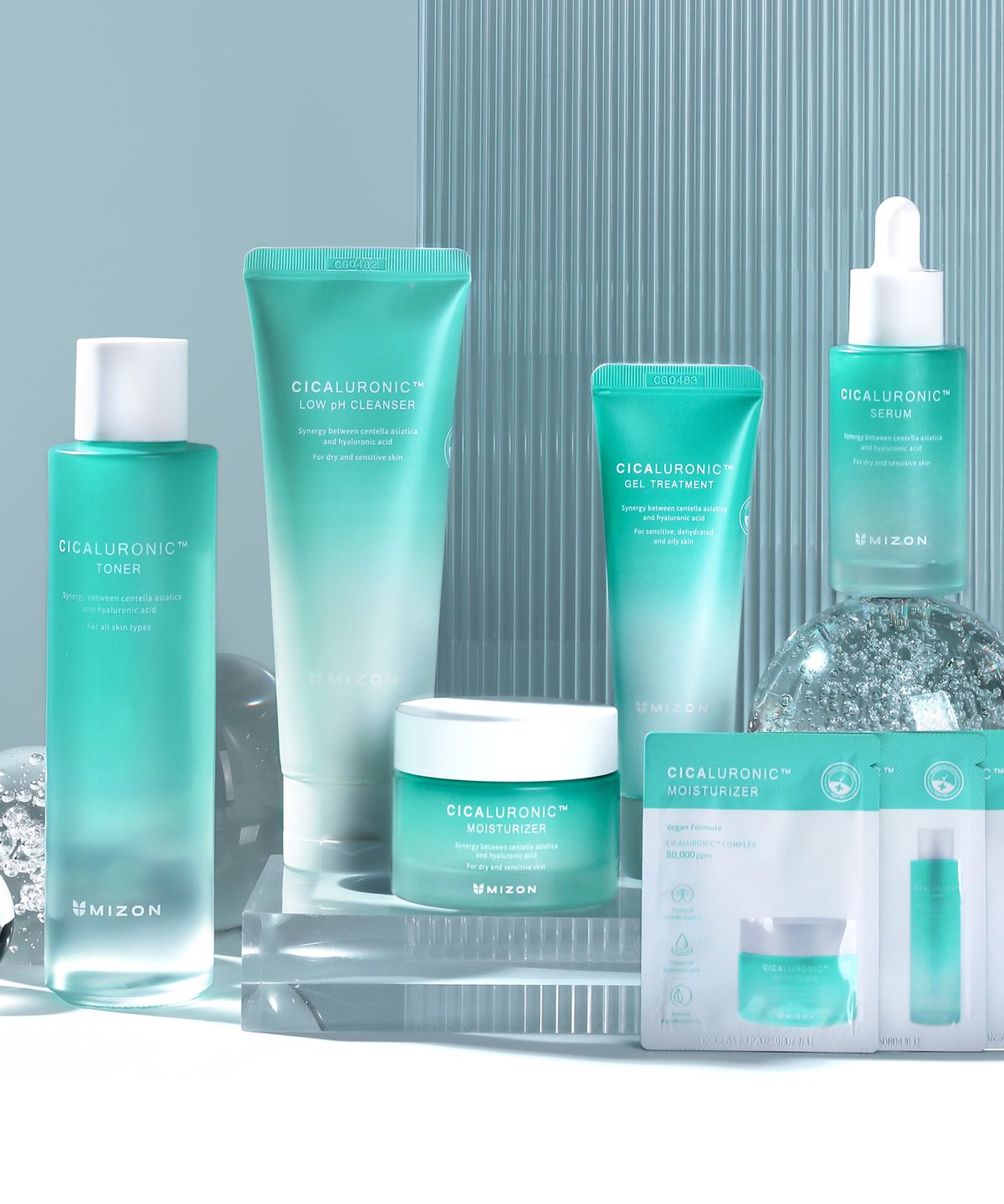 미즈온(MIZON) 시카루로닉 수분진정 세럼 30ml + 시카루로닉 수분진정 마스크팩 2매 증정