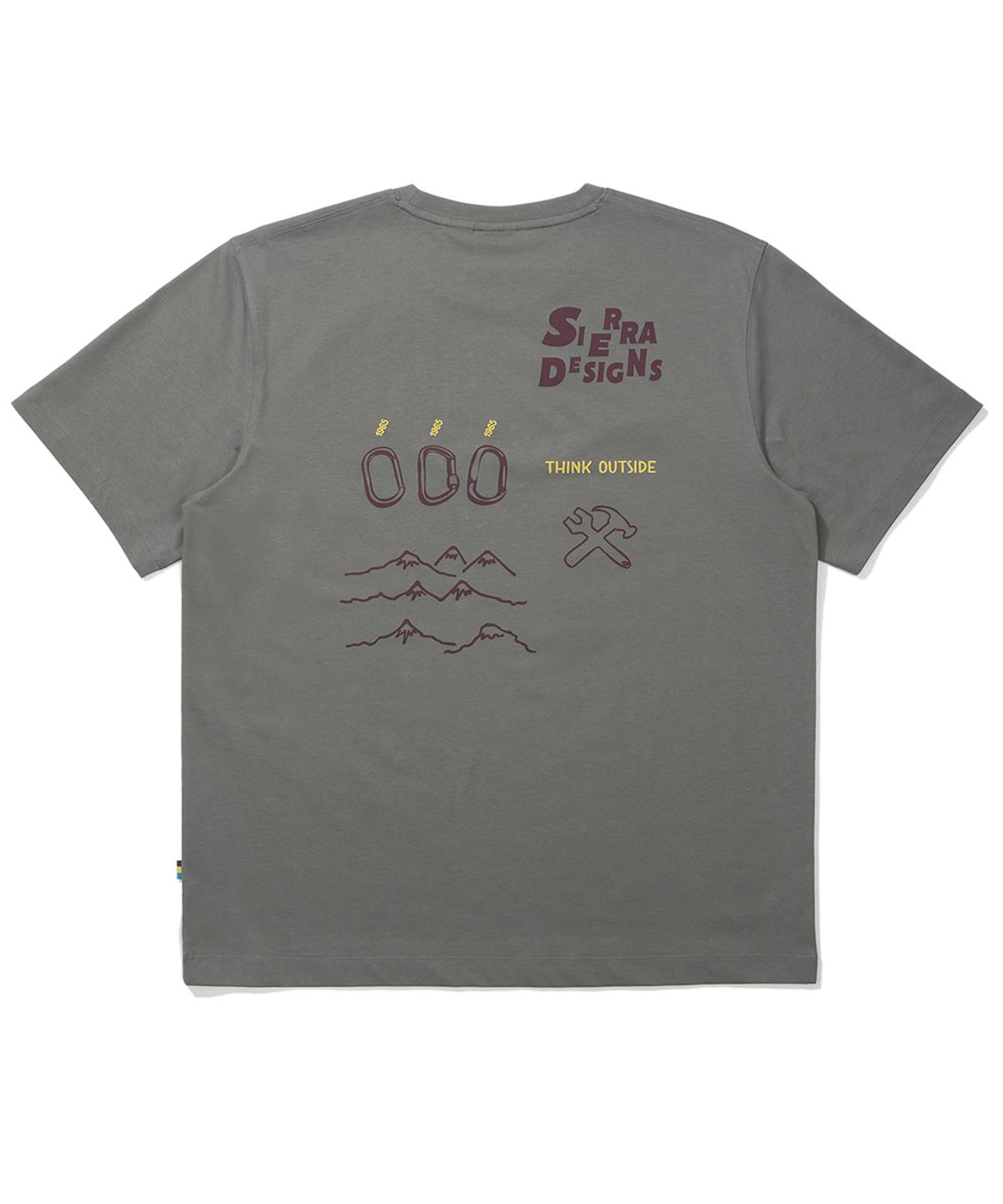 시에라디자인(SIERRA DESIGNS) 어드벤처 키트 칠라이트(CHILL-LITE) 반팔티셔츠 CHARCOAL