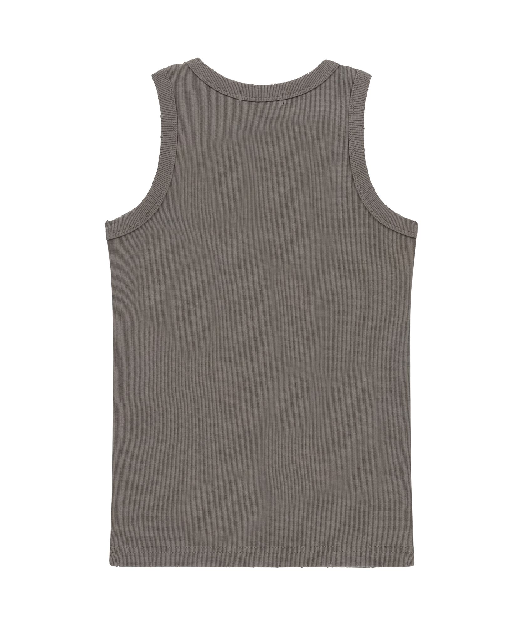タンクトップ AAKAM Distressed Logo Sleeveless 5FT1655 MUSINSA | AAKAM Distressed Logo Sleeveless (Brown)