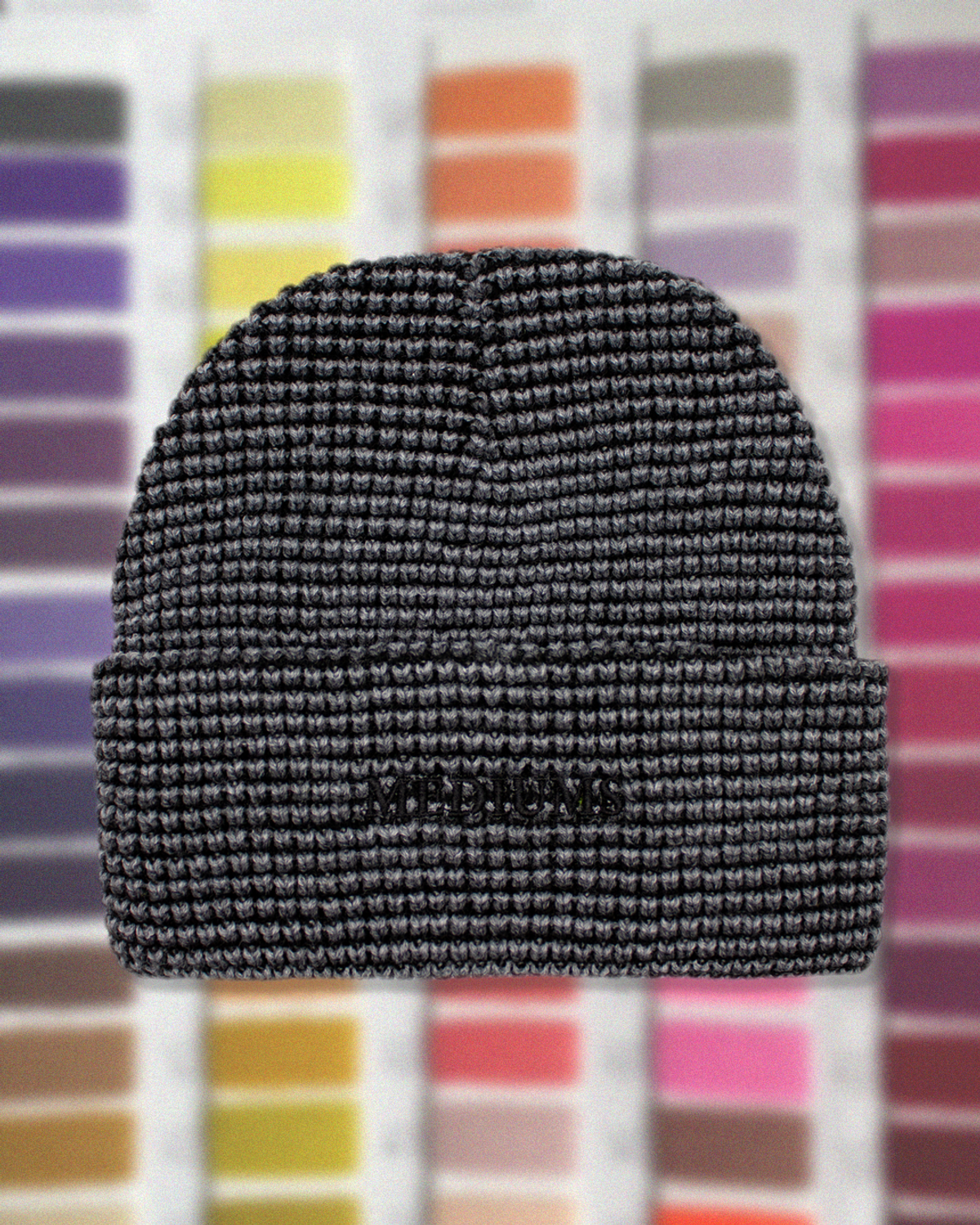 미디엄스(MEDIUMS) Waffle Beanie - Black (와플 비니)