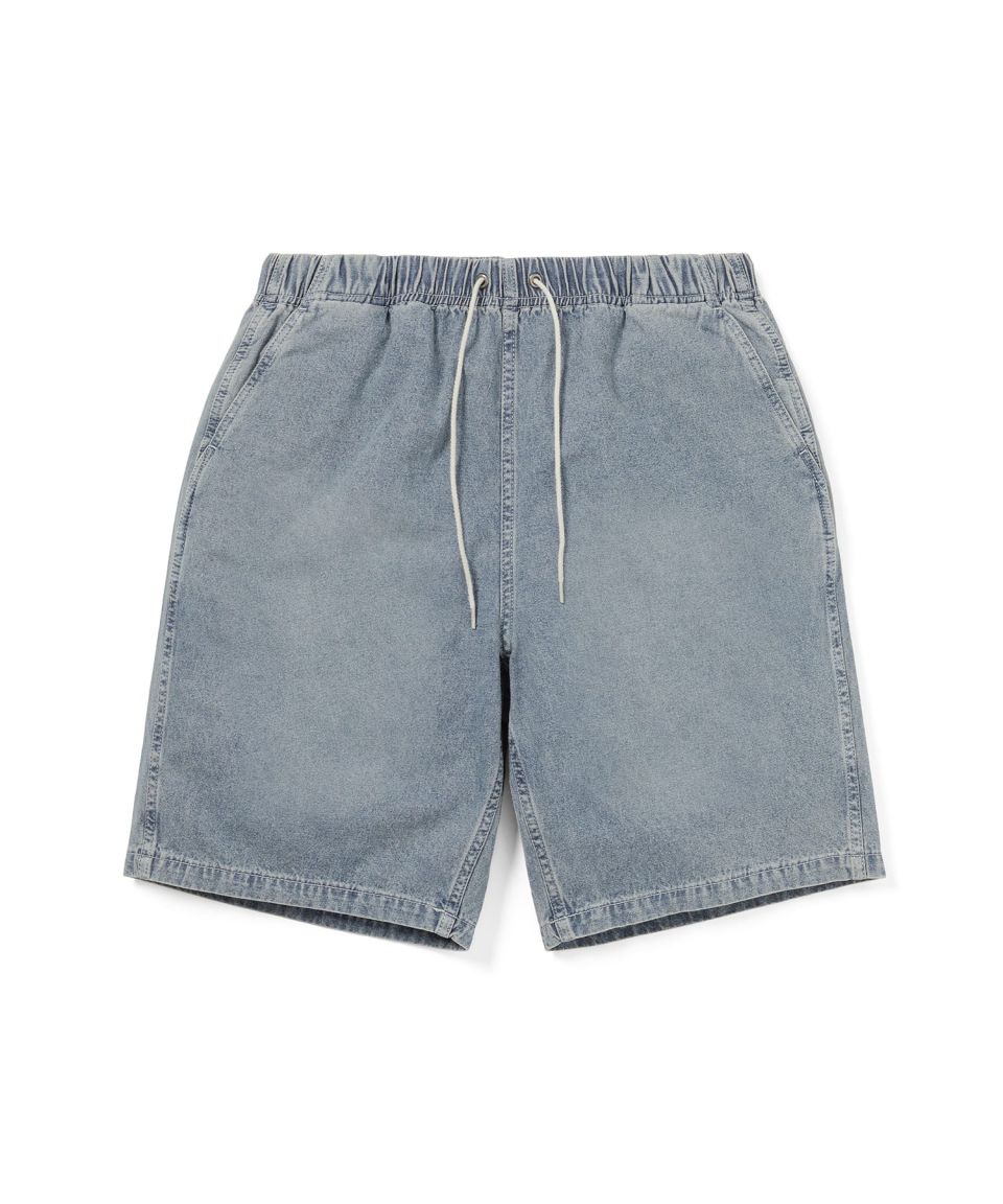 MUSINSA公式 | thisisneverthat Denim Easy Short Washed Blue