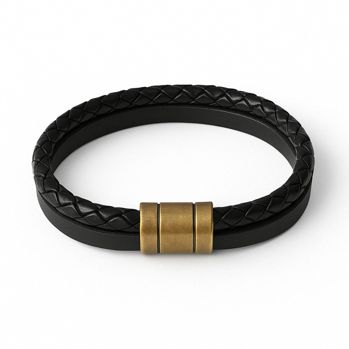 마크-4(MARK-4) WHOLE LEATER BRACELET (LAYERED)
