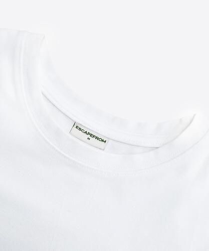 Tシャツ・カットソー ESCAPEFROM STARCHAMO ESCF LOGO COLLAGE PRINT SLIMFIT T-shirt MUSINSA公式 | ESCAPEFROM Star Camo ESCF Logo Collage Print