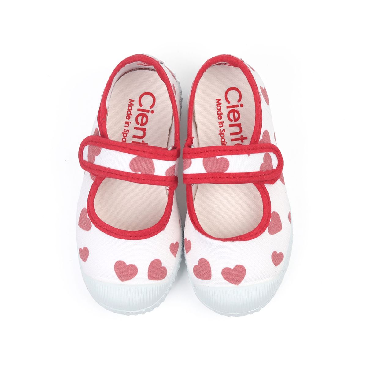 씨엔타 키즈(CIENTA KIDS) 메르세데스 벨크로 그래픽 화이트레드
