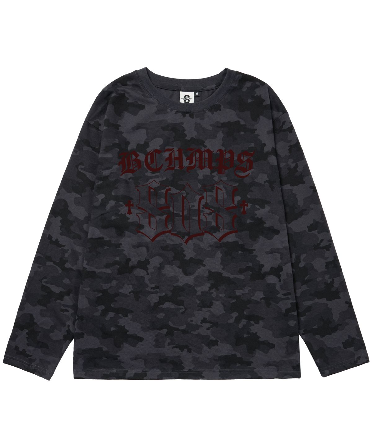 본챔스(BORN CHAMPS) [3 COLORS] 808TRIBAL 오버핏 카모 롱 슬리브 B25ST56