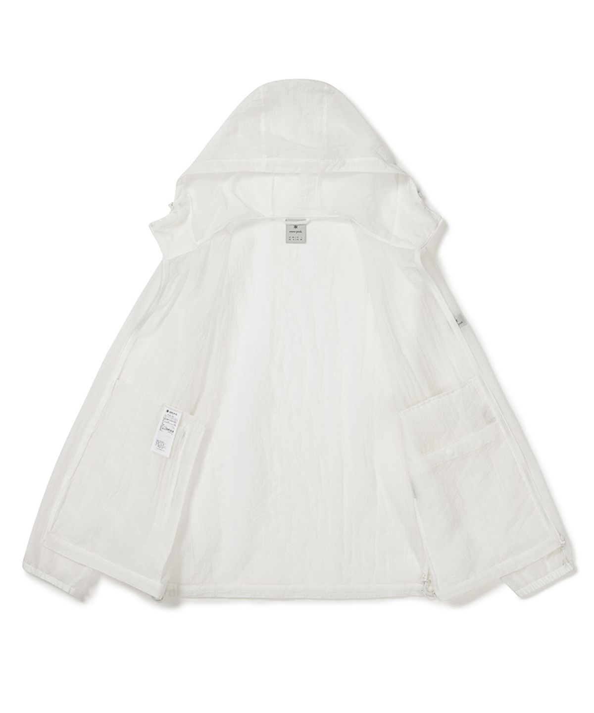 스노우피크 어패럴(SNOWPEAK APPAREL) 메쉬 방충 바람막이 (S25MMTWB72) White