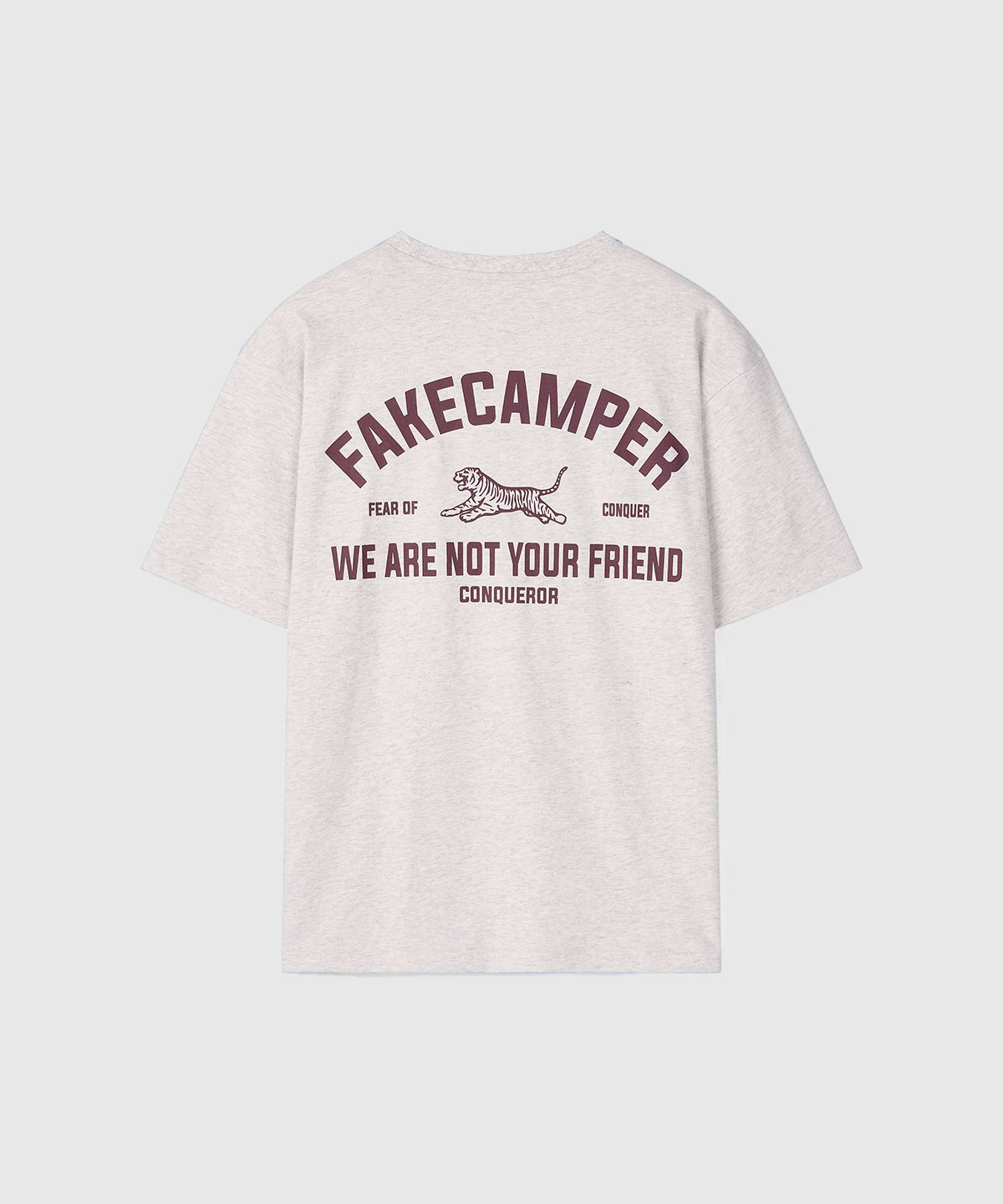 페이크캠퍼(FAKE CAMPER) 타이거 오리지널 빈티지 반팔티셔츠 [OATMEAL]