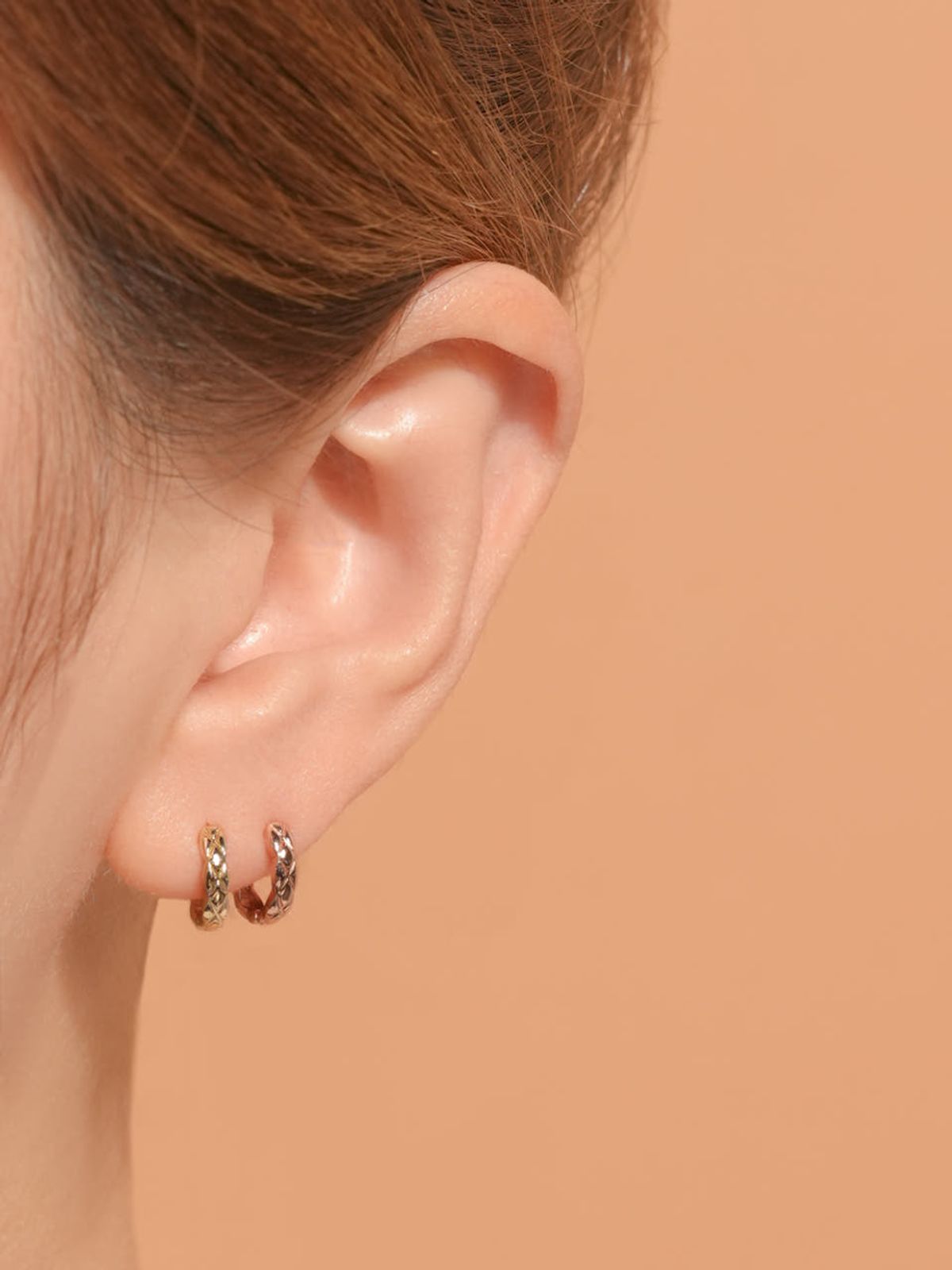 미니멀피어싱(MINIMALPIERCING) 14K 18K 글로우 원터치 링 귀걸이 S,M,L