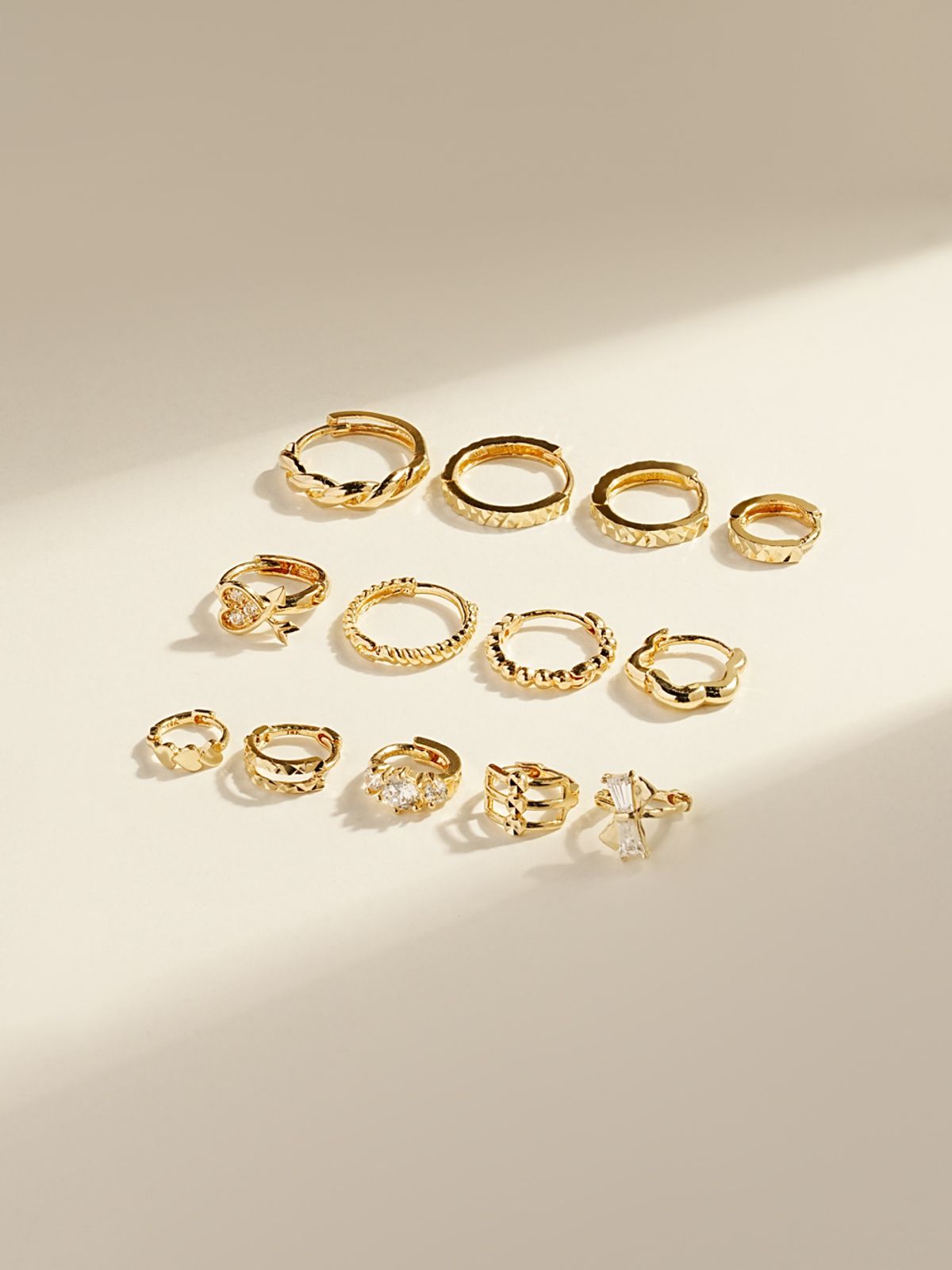 미니멀피어싱(MINIMALPIERCING) 14K 블링 원터치 링 귀걸이 모음전