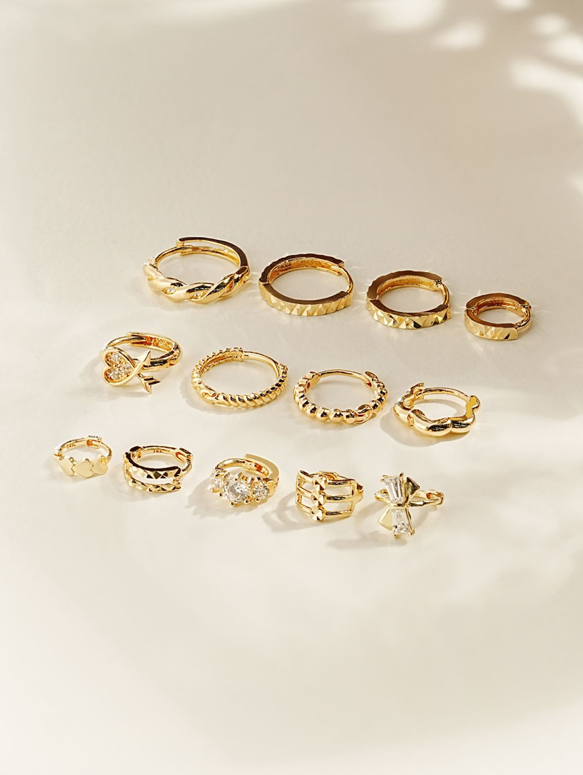 미니멀피어싱(MINIMALPIERCING) 14K 블링 원터치 링 귀걸이 모음전