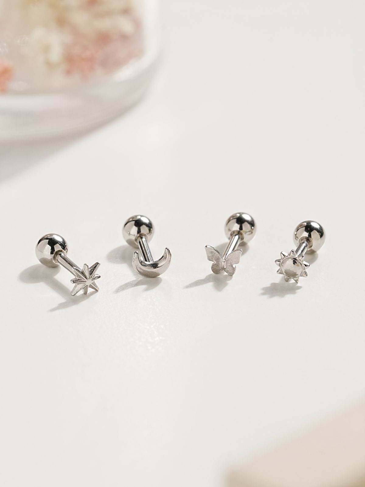 미니멀피어싱(MINIMALPIERCING) 써지컬 큐빅 세그먼트 링 피어싱 19종 모음전