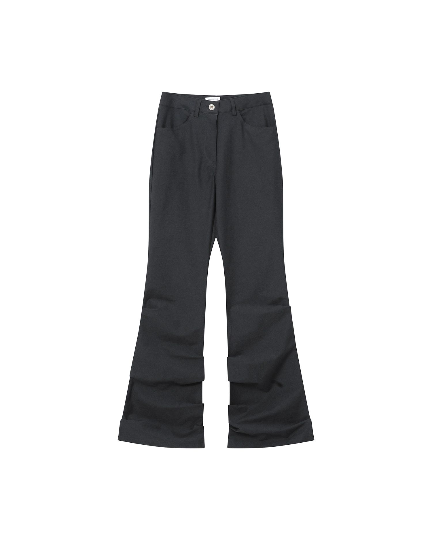 ★ MISEKI SEOUL★ Cotton shirring bootscut pants CHARCOAL M MUSINSA | MISEKI SEOUL Cotton shirring bootscut pants CHARCOAL