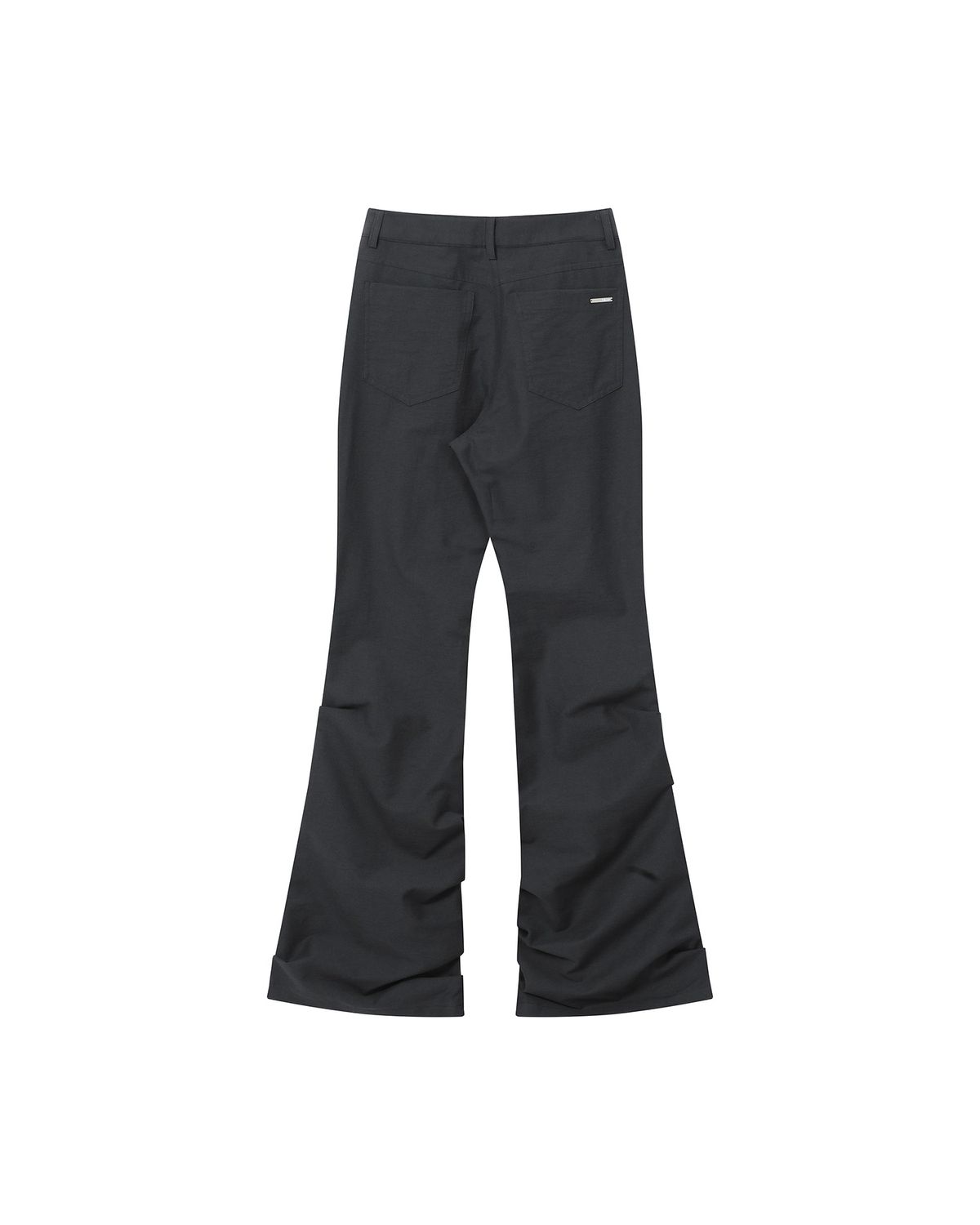 미세키서울(MISEKI SEOUL) Cotton shirring bootscut pants CHARCOAL