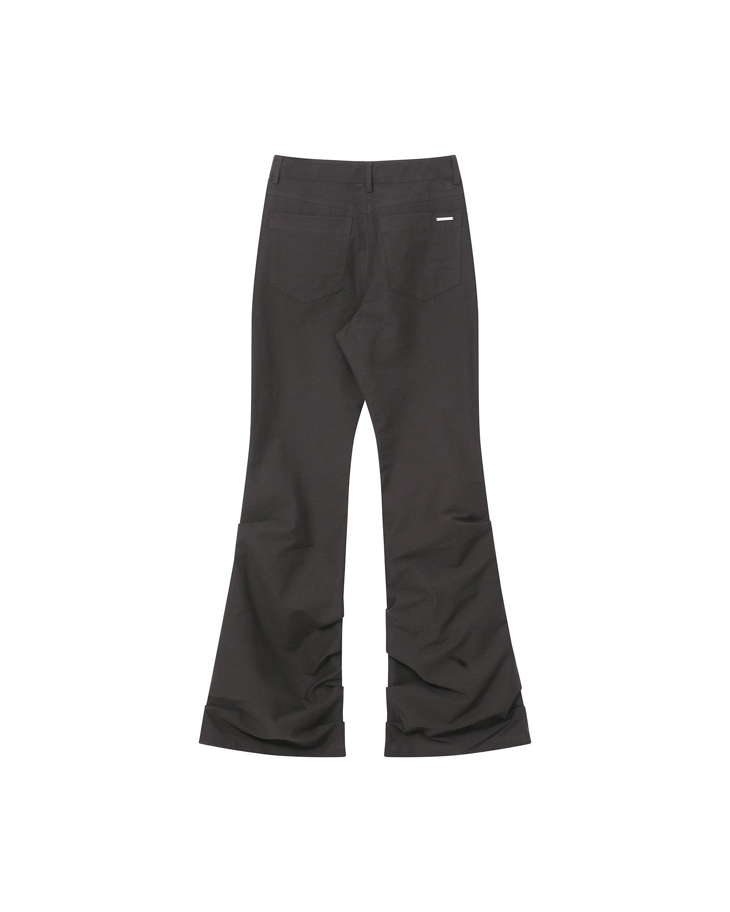 미세키서울(MISEKI SEOUL) Cotton shirring bootscut pants BROWN