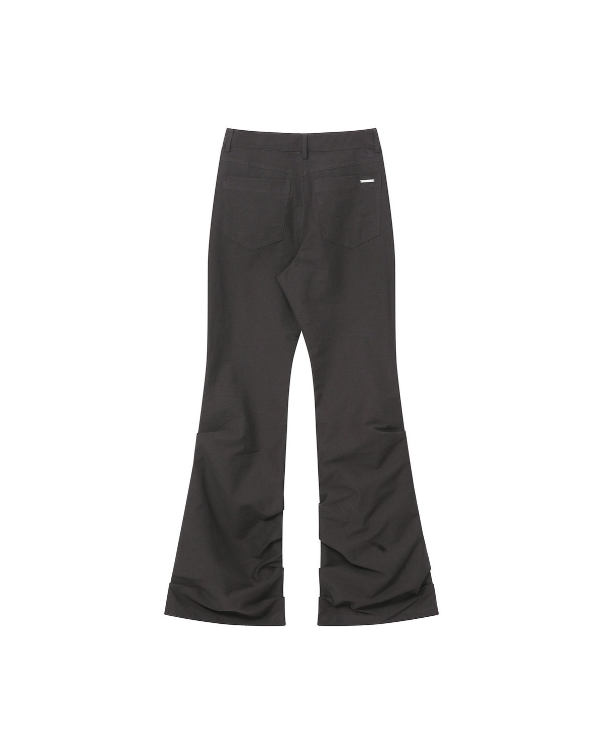 미세키서울(MISEKI SEOUL) Cotton shirring bootscut pants BROWN