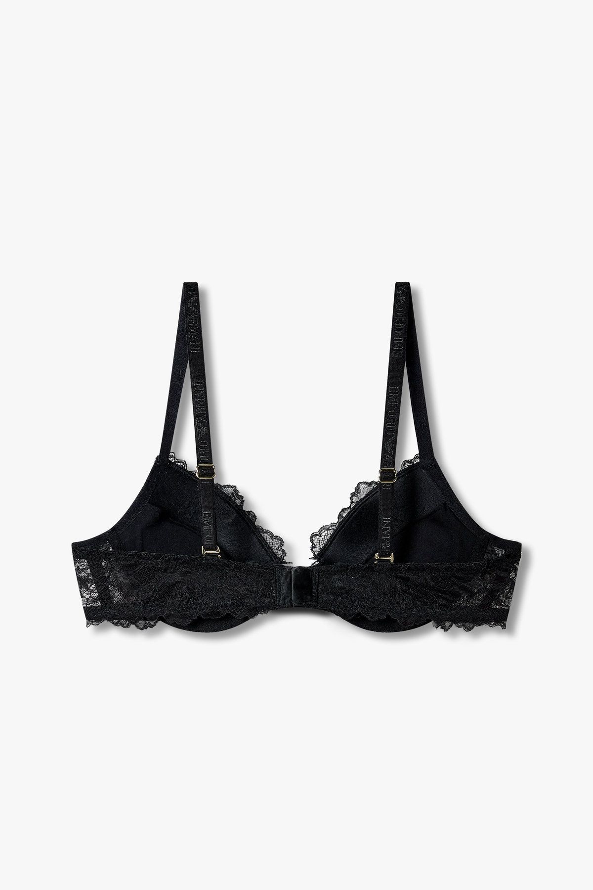 엠포리오 아르마니 언더웨어(EMPORIO ARMANI UNDERWEAR) 여성 플라워 레이스 리무브 푸쉬업 브라 _블랙 0825185514