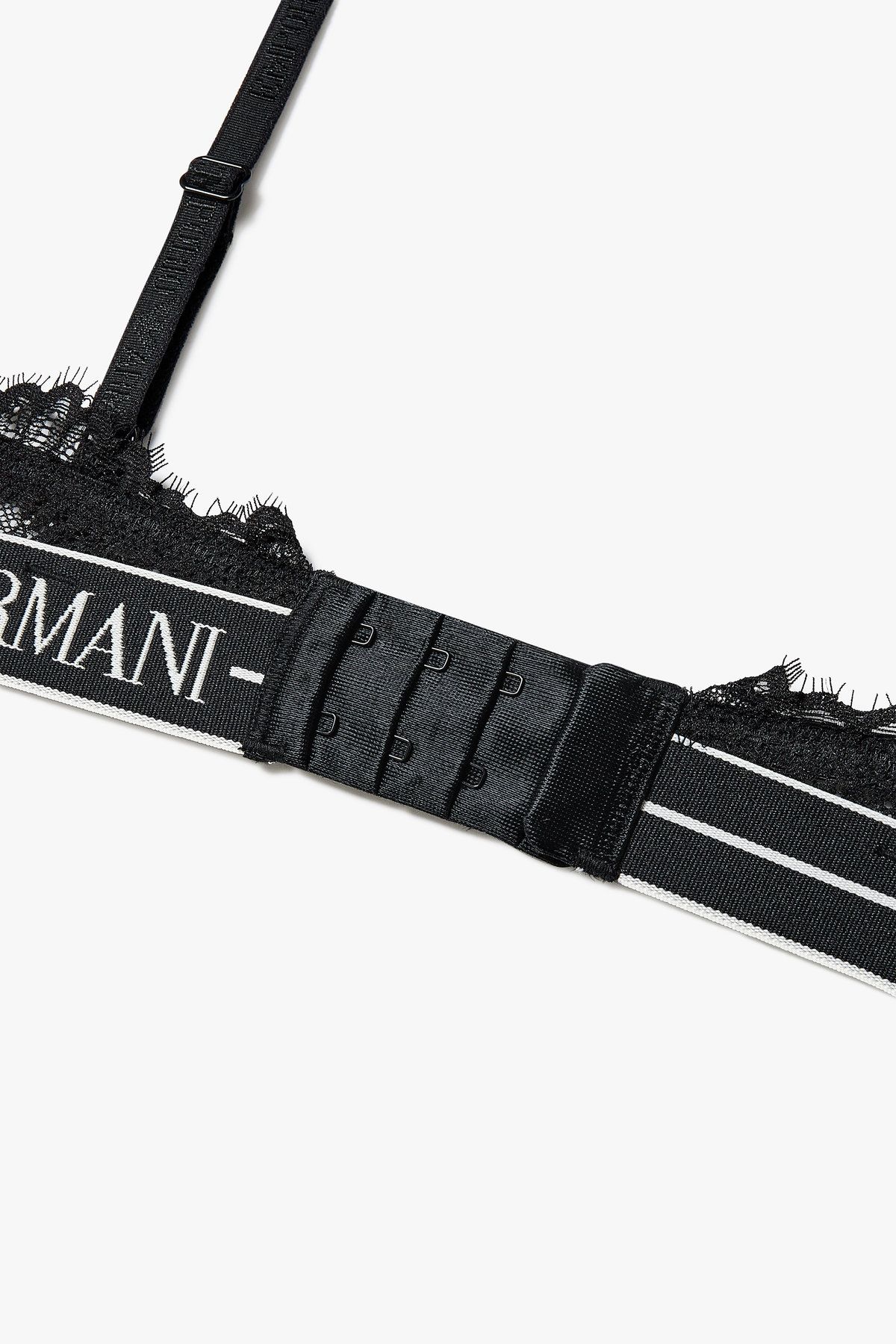 엠포리오 아르마니 언더웨어(EMPORIO ARMANI UNDERWEAR) 여성 스트라이프 볼륨 푸쉬업 브라 _블랙 0825185530