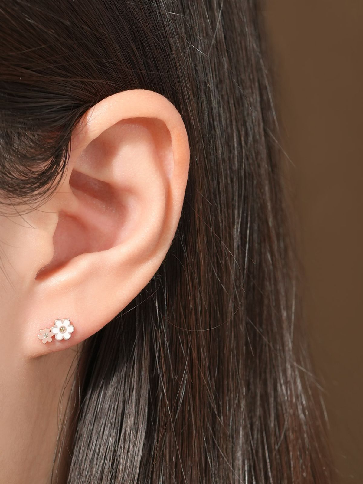 미니멀피어싱(MINIMALPIERCING) 14K 버블 플라워 피어싱 귀걸이