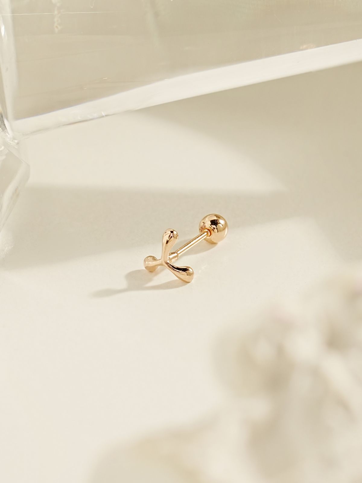 미니멀피어싱(MINIMALPIERCING) 14K 부메랑 피어싱 귀걸이