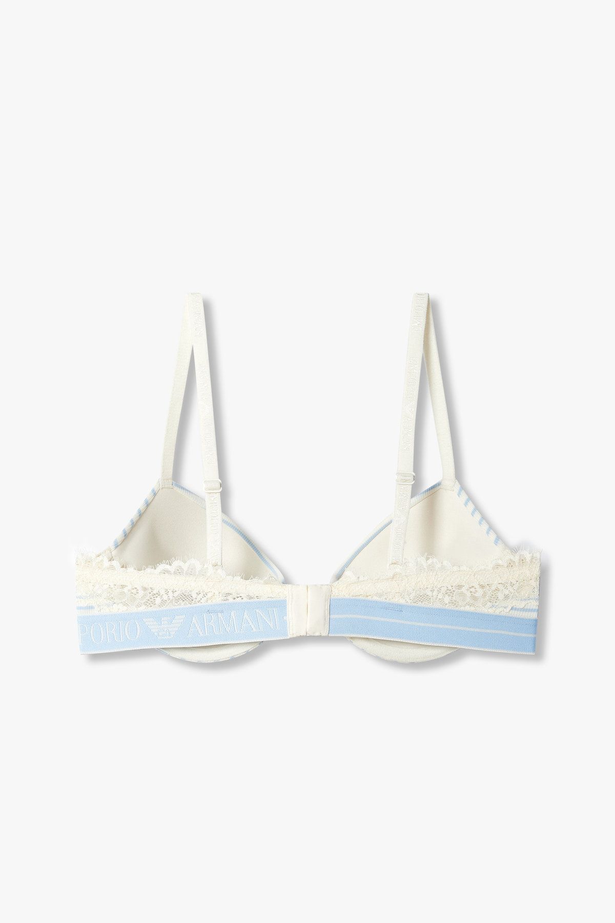 엠포리오 아르마니 언더웨어(EMPORIO ARMANI UNDERWEAR) 여성 스트라이프 볼륨 푸쉬업 브라 _아이보리 0825185529