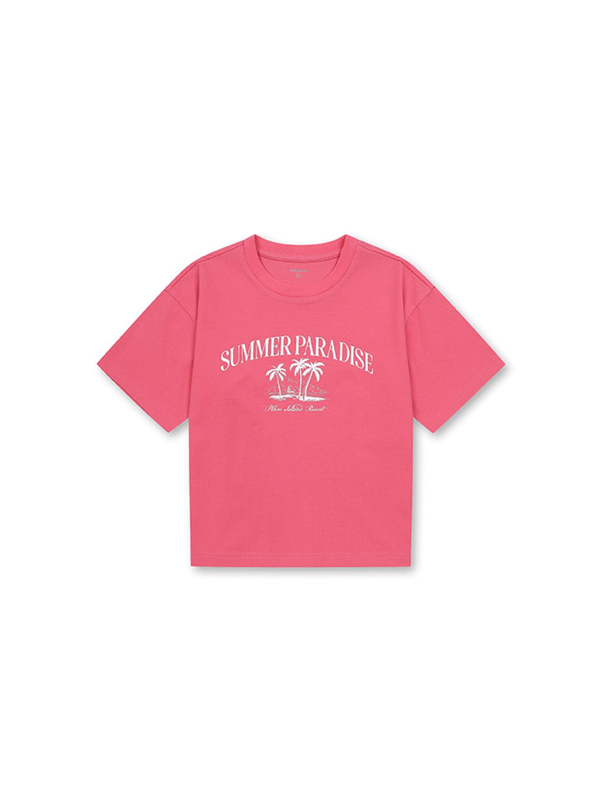 폴햄키즈(POLHAM KIDS) 여아) 폴키베어 플레이티드 저지 그래픽 반팔티_PKF2TS2832