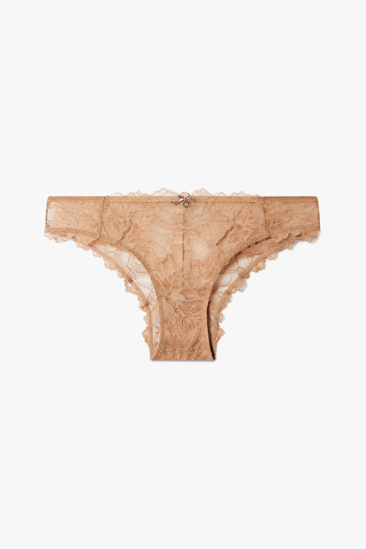 엠포리오 아르마니 언더웨어(EMPORIO ARMANI UNDERWEAR) 여성 플라워 레이스 메쉬 브리프 _다크베이지 0825111512
