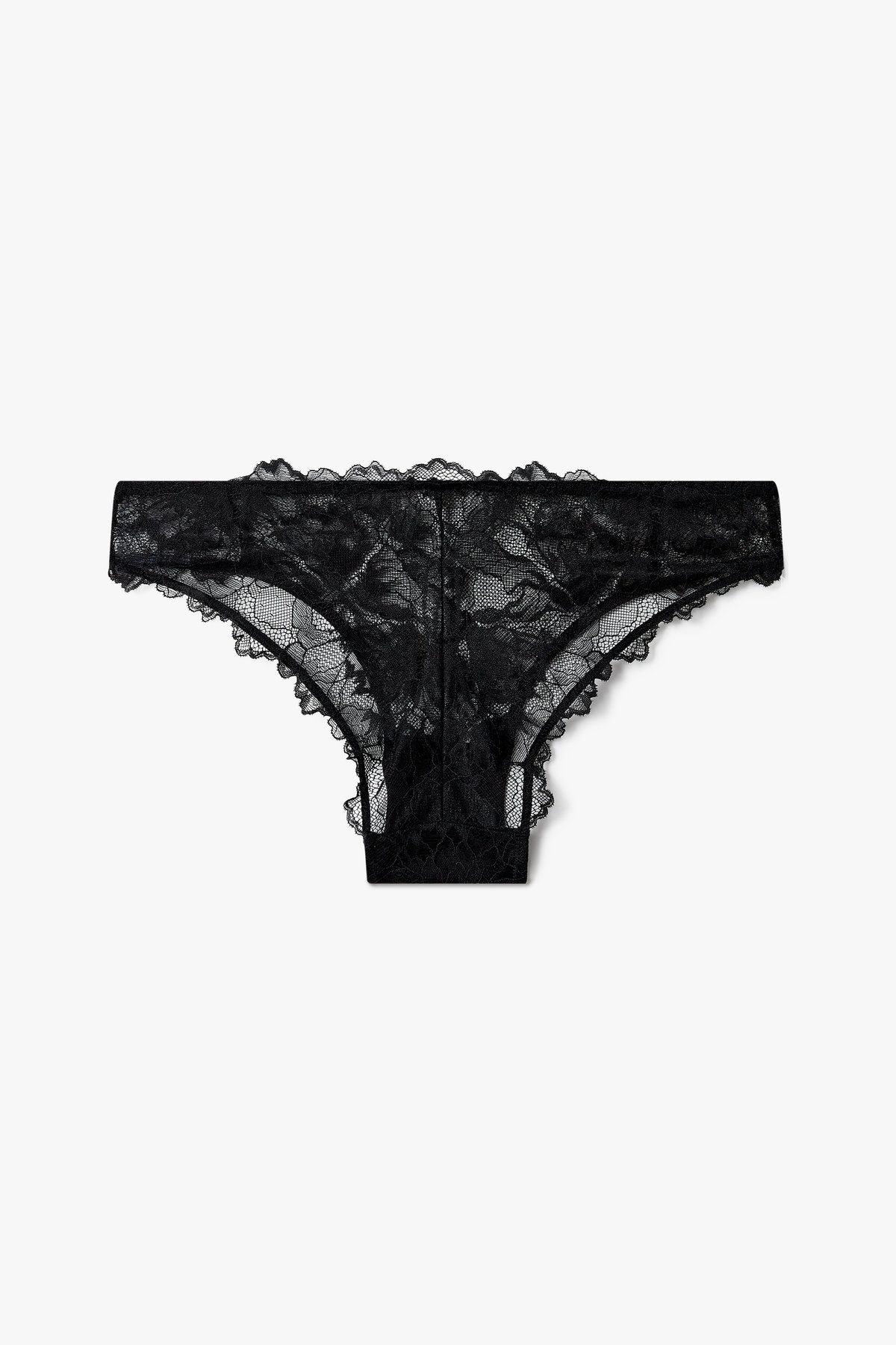 엠포리오 아르마니 언더웨어(EMPORIO ARMANI UNDERWEAR) 여성 플라워 레이스 메쉬 브리프 _블랙 0825111514