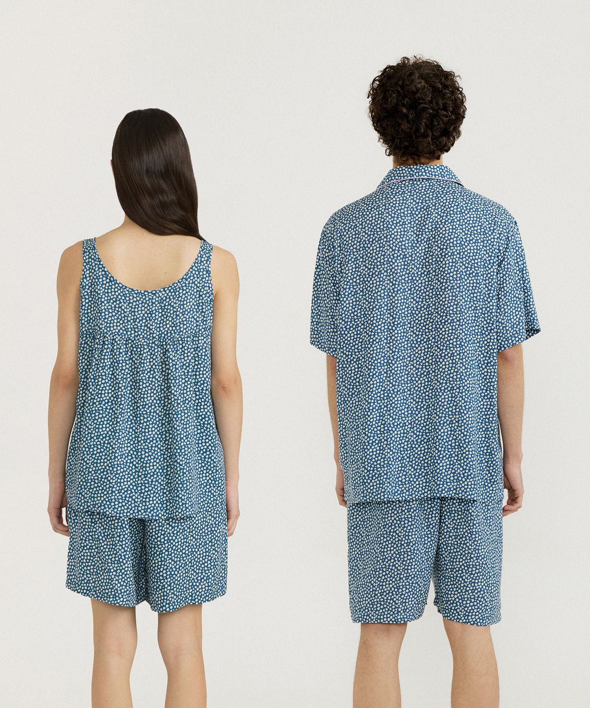 조스라운지(JO'S LOUNGE) [모달100] (couple) Kate Short Pajama Set + Two-piece