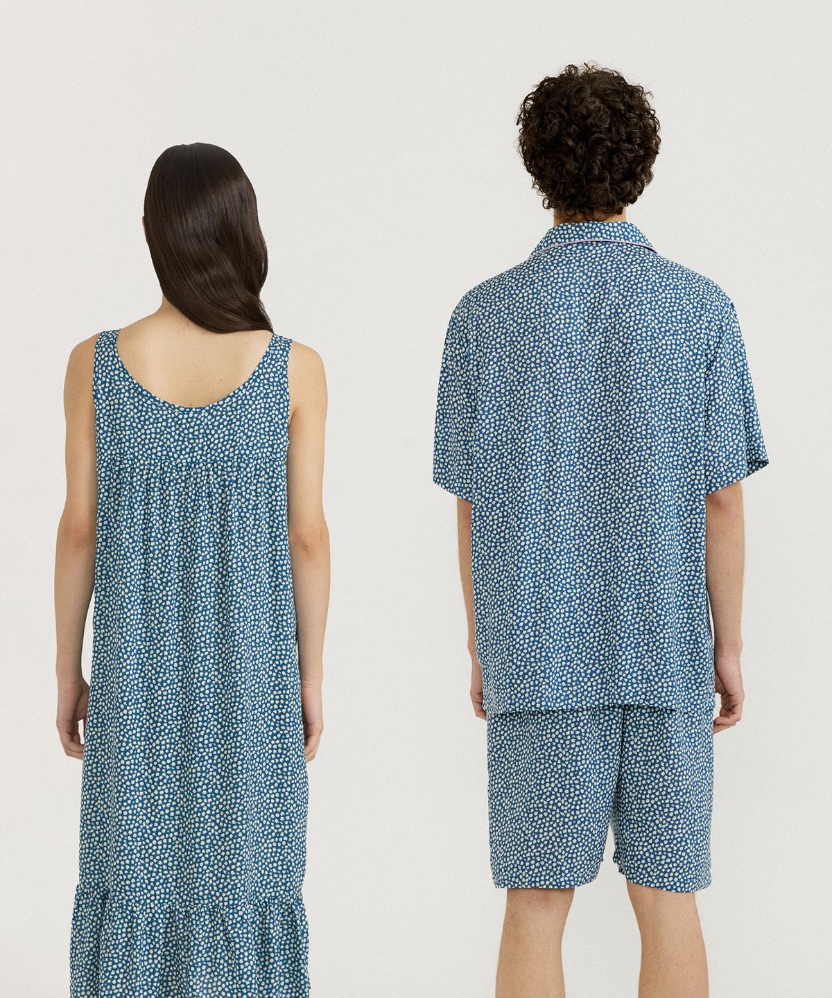 조스라운지(JO'S LOUNGE) [모달100] (couple) Kate Short Pajama Set + One-piece