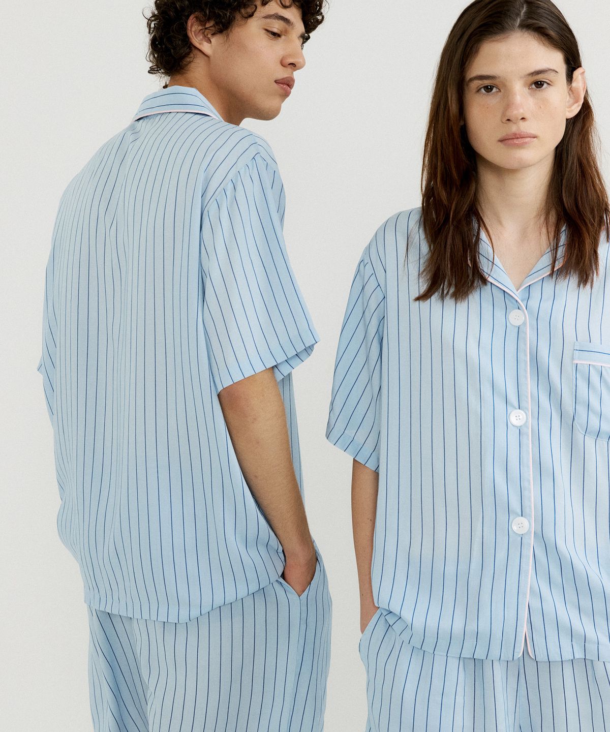 조스라운지(JO'S LOUNGE) [모달100] (couple) Rain Short Pajama Set