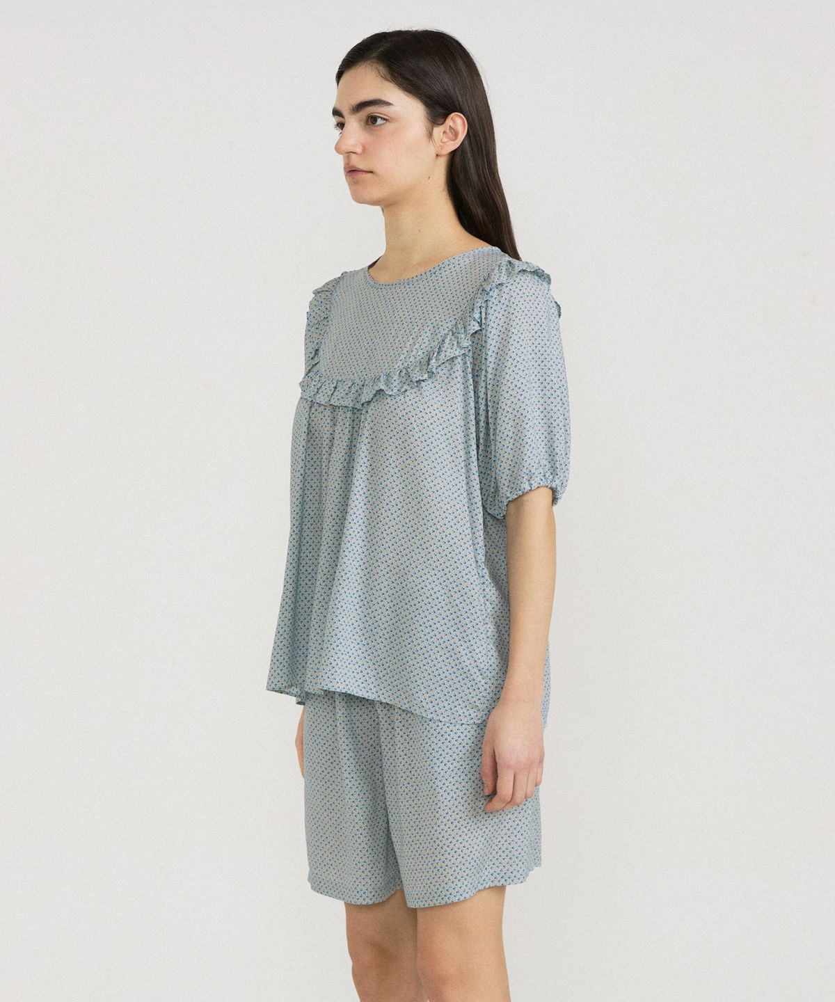 조스라운지(JO'S LOUNGE) [모달100] (w) Luna Short Sleeve Two-piece