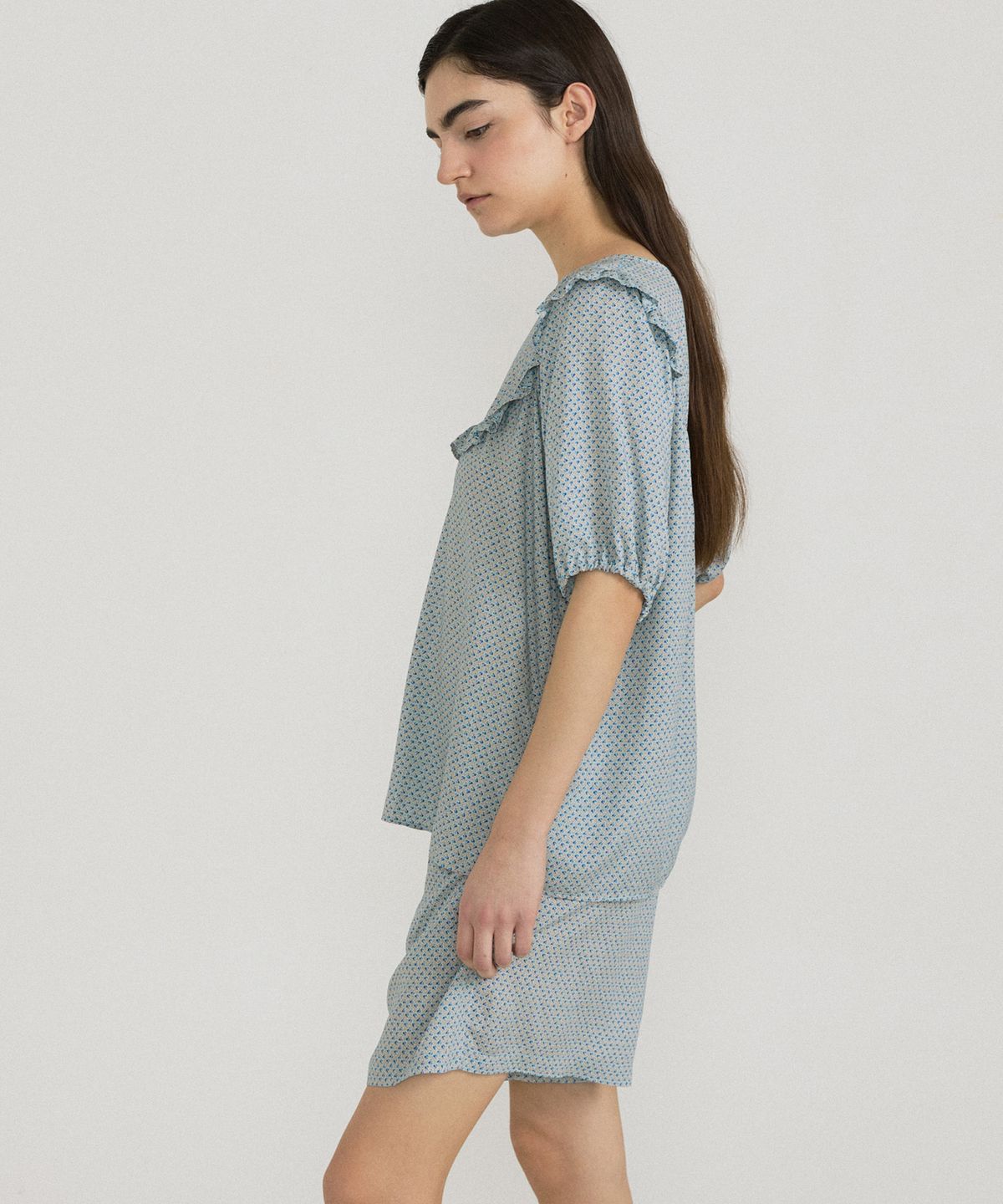 조스라운지(JO'S LOUNGE) [모달100] (w) Luna Short Sleeve Two-piece
