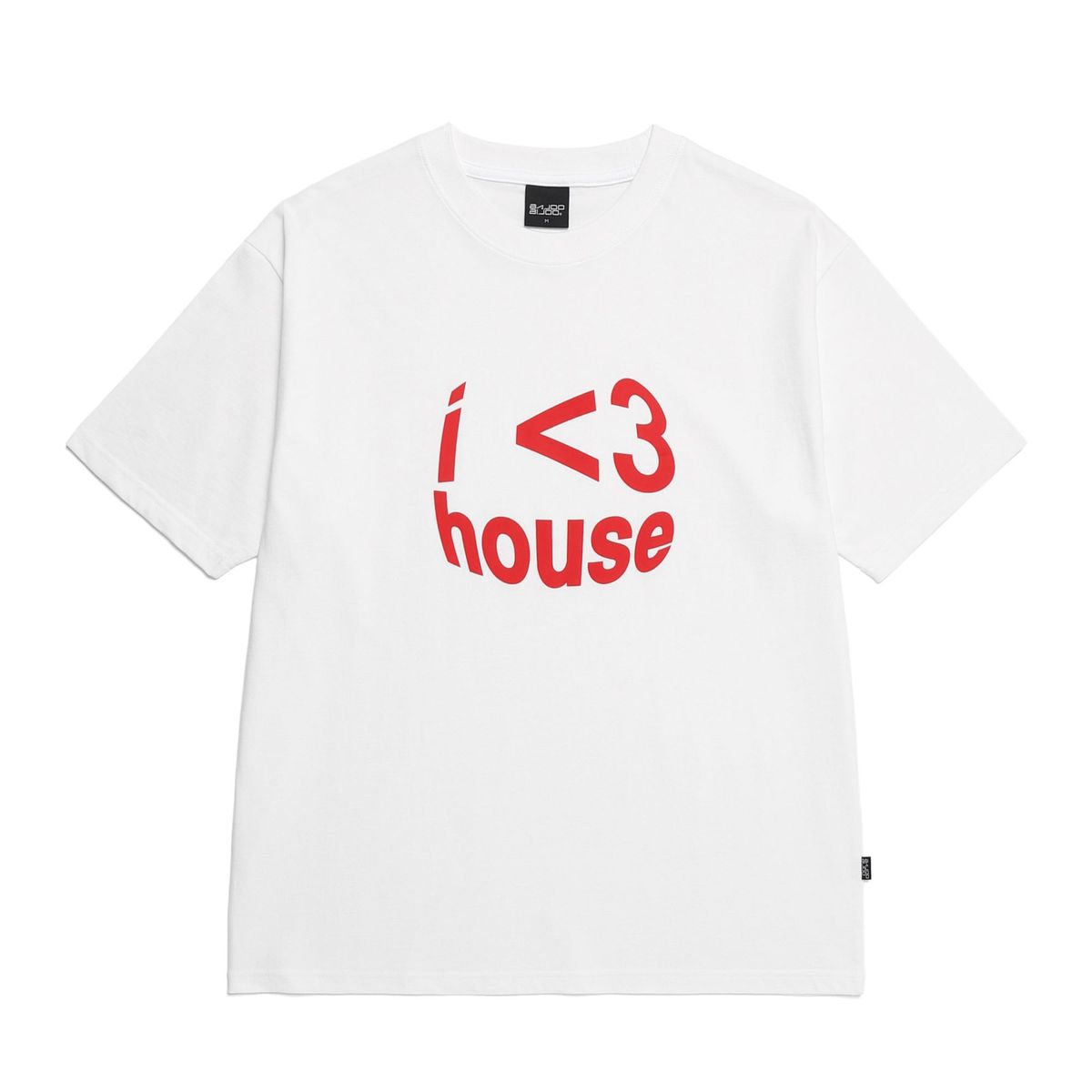 바쥬비쥬(BAJOO BIJOO) I LOVE HOUSE T-SHIRT [WHITE-RED]