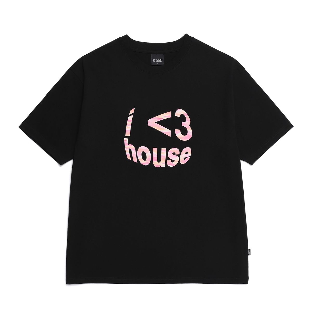 바쥬비쥬(BAJOO BIJOO) I LOVE HOUSE T-SHIRT [BLACK]