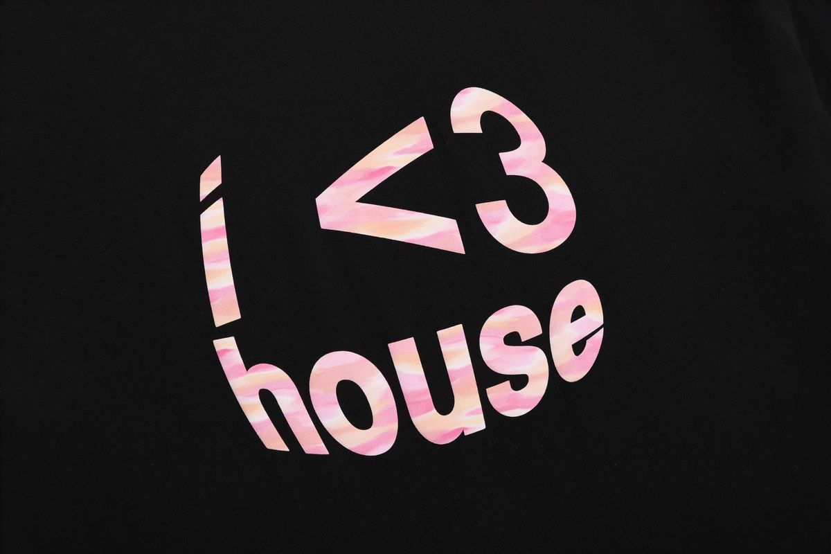바쥬비쥬(BAJOO BIJOO) I LOVE HOUSE T-SHIRT [BLACK]
