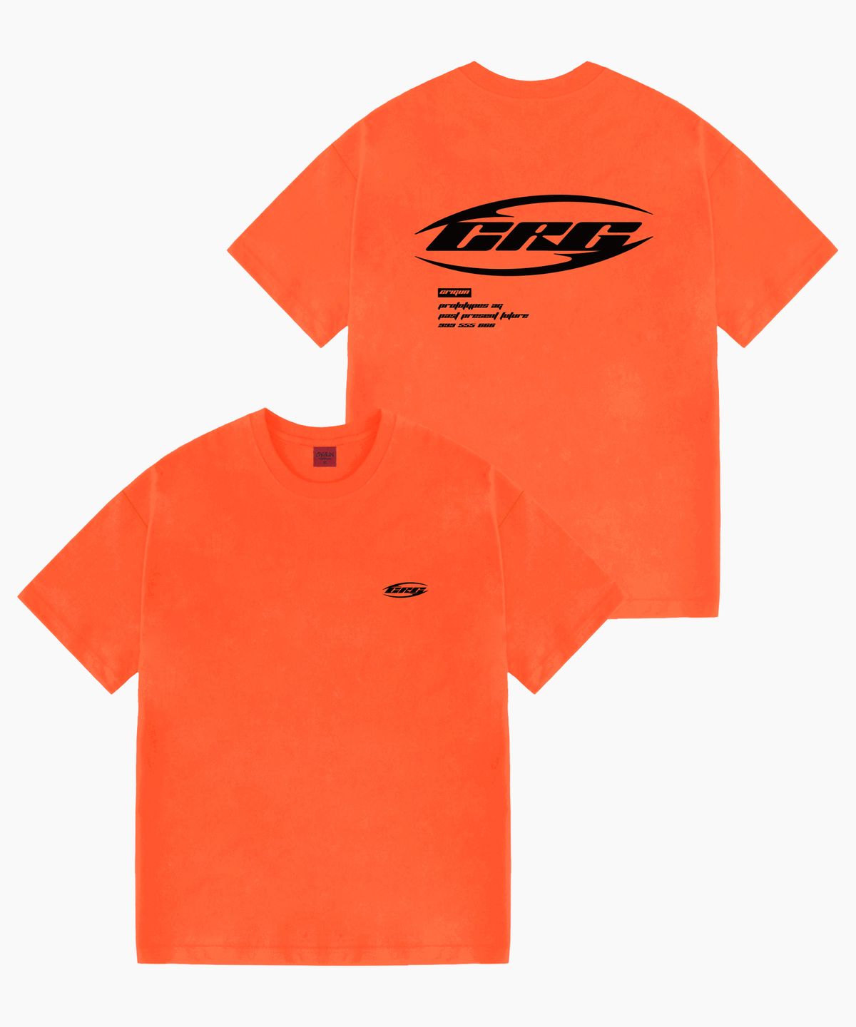 크리건(CRIGUN) CRG Racing 세미 오버핏 반팔티 ORANGE