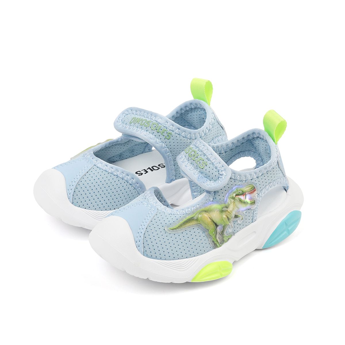 다이노솔즈(DINOSOLES) 티렉스 플로트 샌들 라이트블루