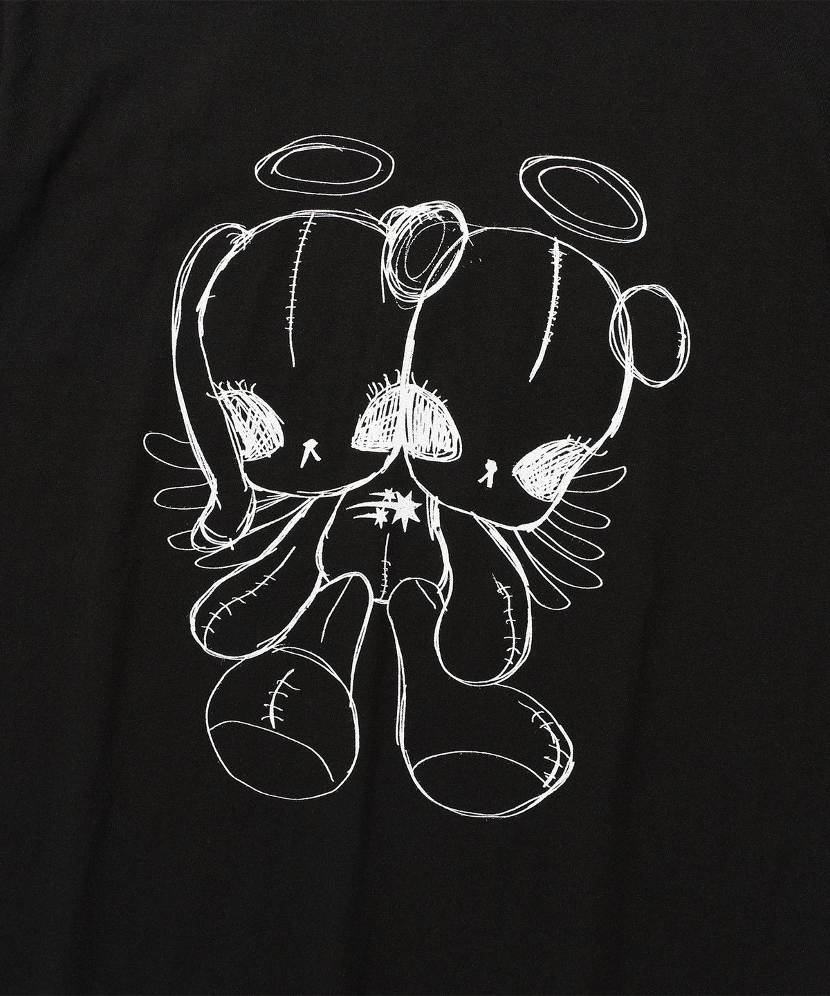 나이스고스트클럽(NICEGHOSTCLUB) COTTON DOLL ANGEL TEE_BLACK(NG2FMUT518A)