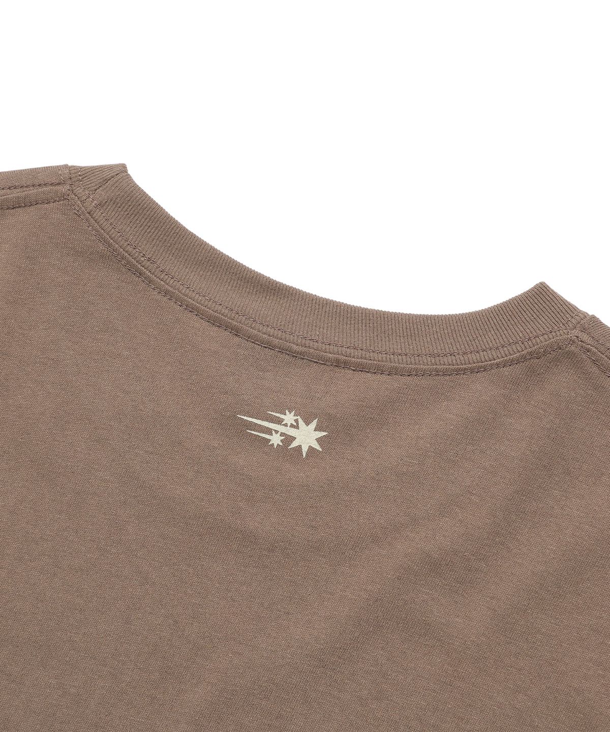 나이스고스트클럽(NICEGHOSTCLUB) HEAVEN GATEKEEPER LINE TEE_BROWN(NG2FMUT524A)