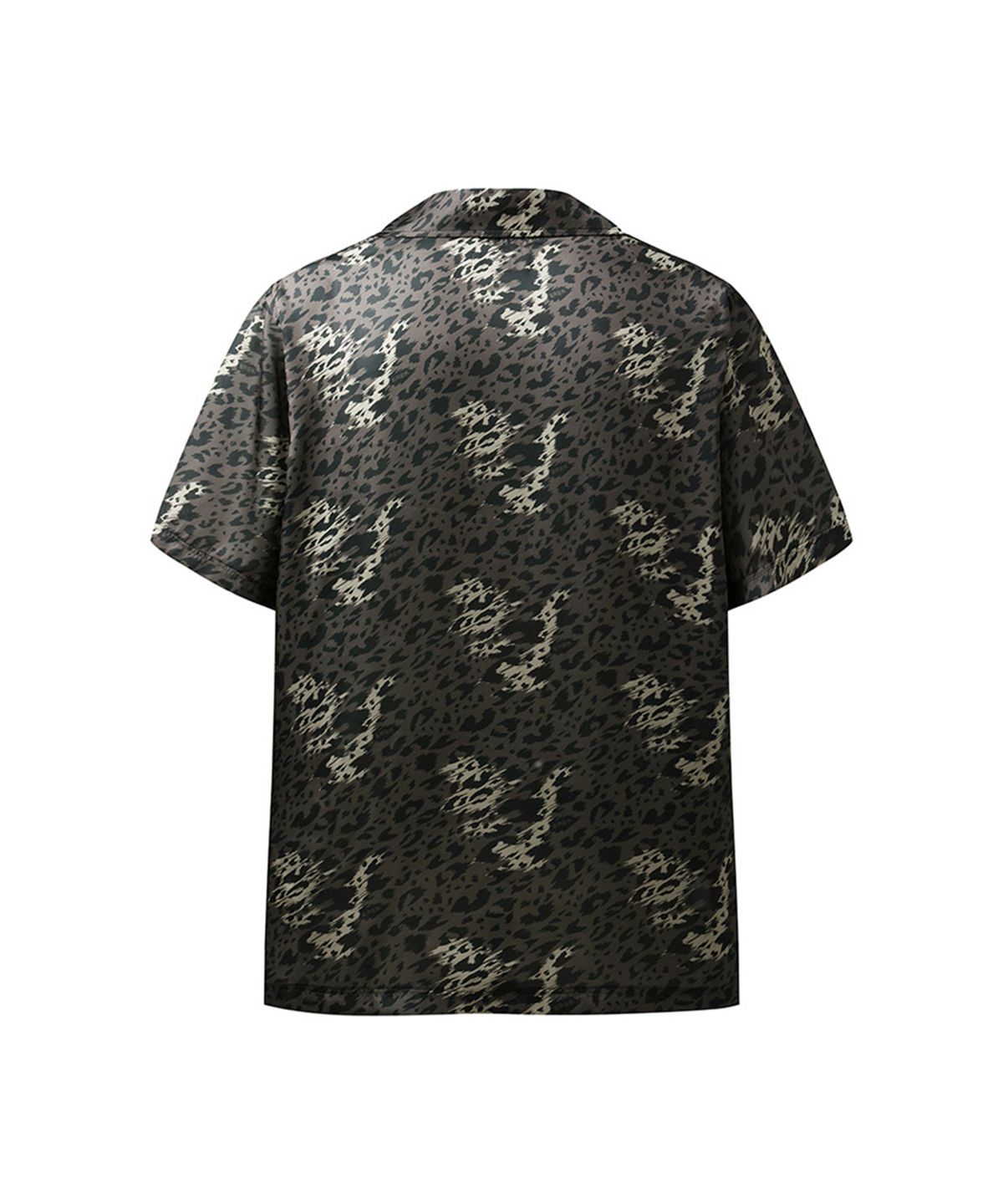 에르에르(ERER) Men Signature leopard shirt Brown