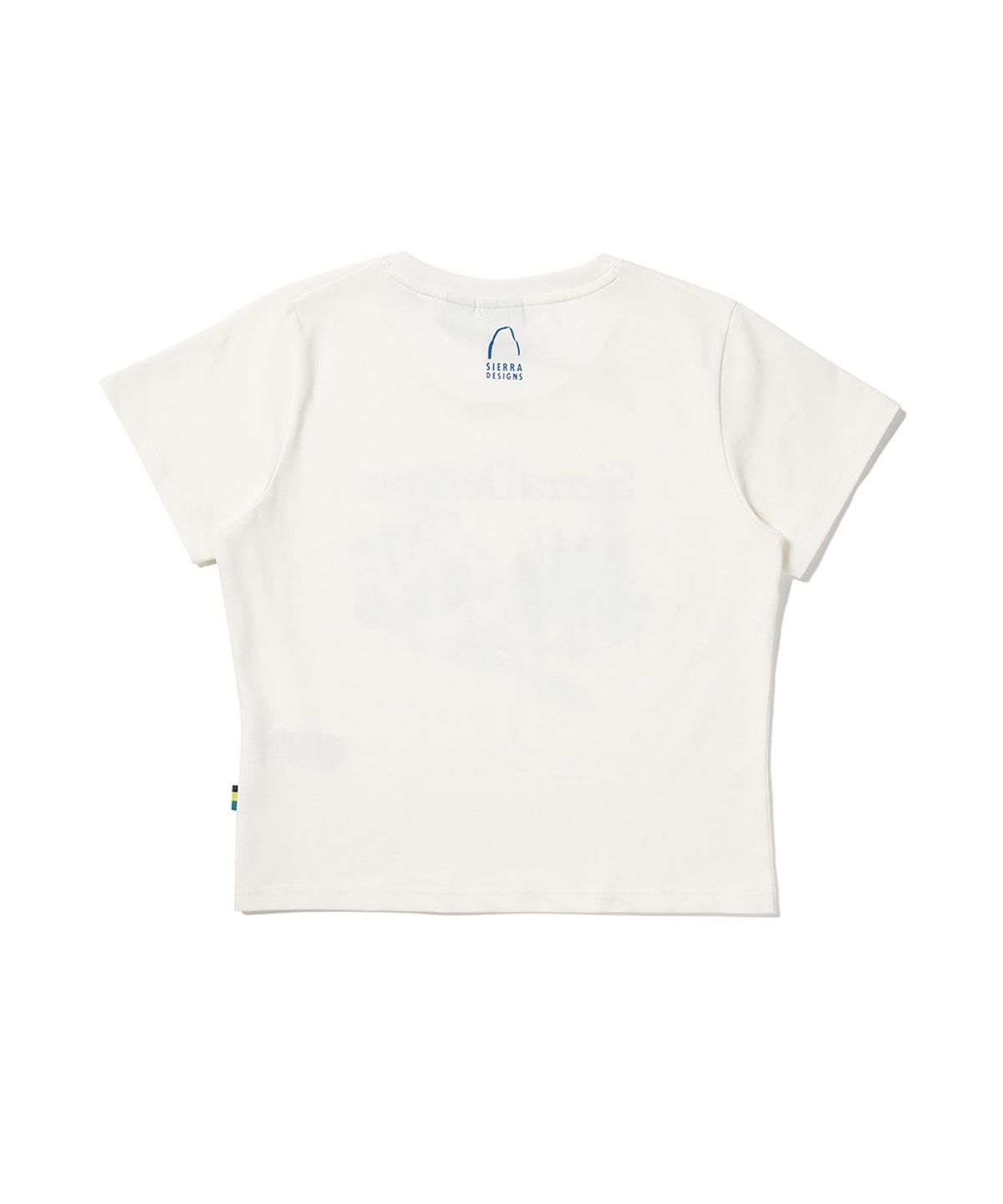 시에라디자인(SIERRA DESIGNS) W) 텐트 그라운드 칠라이트(CHILL-LITE) 크롭 반팔티셔츠 IVORY