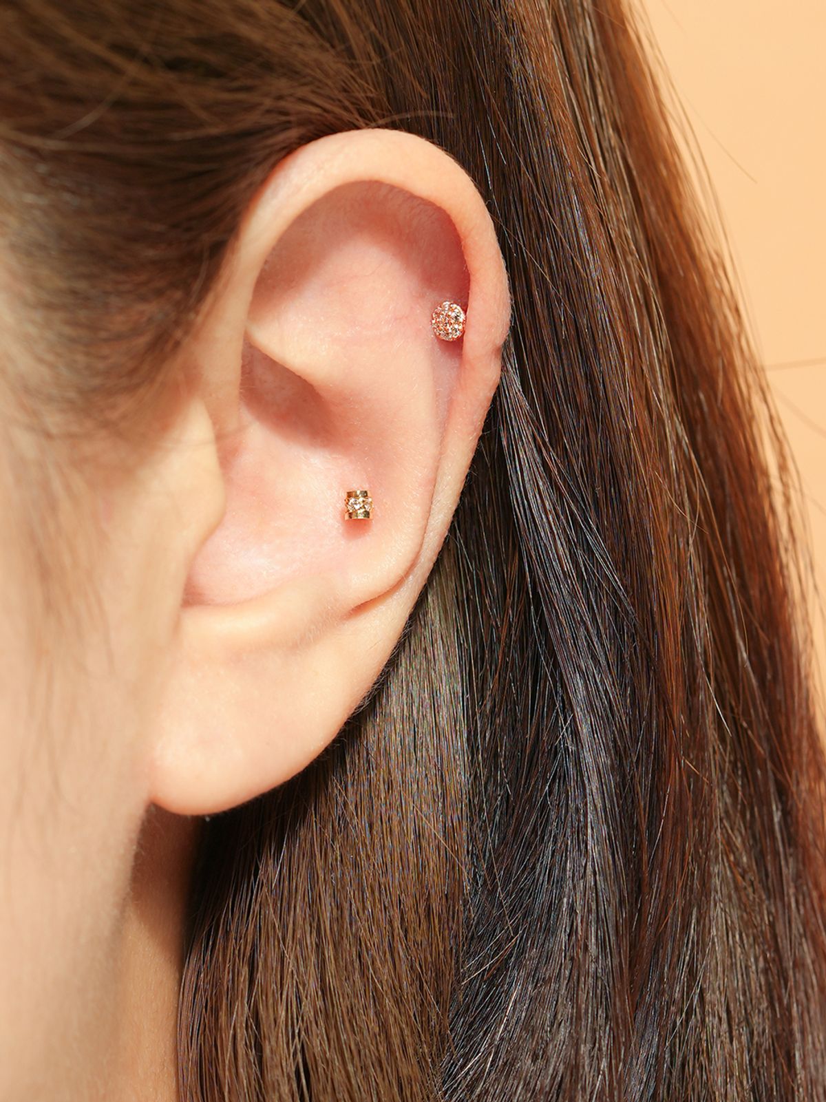 미니멀피어싱(MINIMALPIERCING) 14K 미니 발렌타인 피어싱 귀걸이