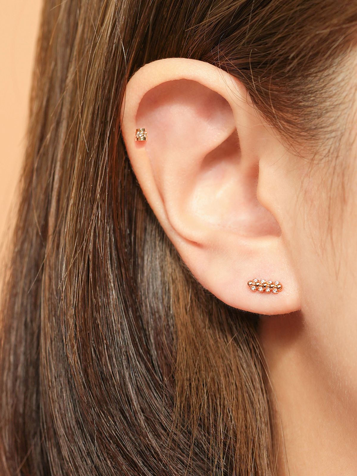 미니멀피어싱(MINIMALPIERCING) 14K 미니 발렌타인 피어싱 귀걸이